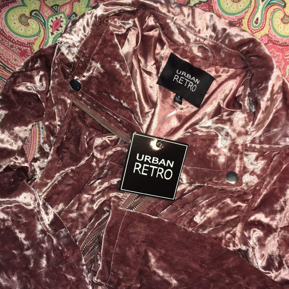 Brand new urban planet velvet rose jacket